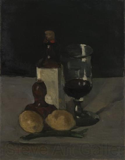 Paul Cezanne Bottle Glass Norge oil painting art